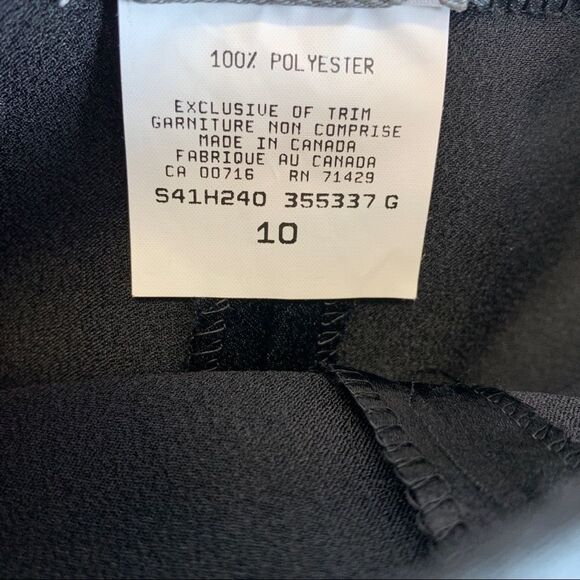 STUDIO J. Vintage satin front pleat dress pant trousers Sz 10 - Picture 6 of 11